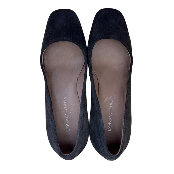 Donald J Pliner Jevi Women's Brown Expresso Kid Suede Block Heel Pumps Size 6.5M - Picture 7 of 10